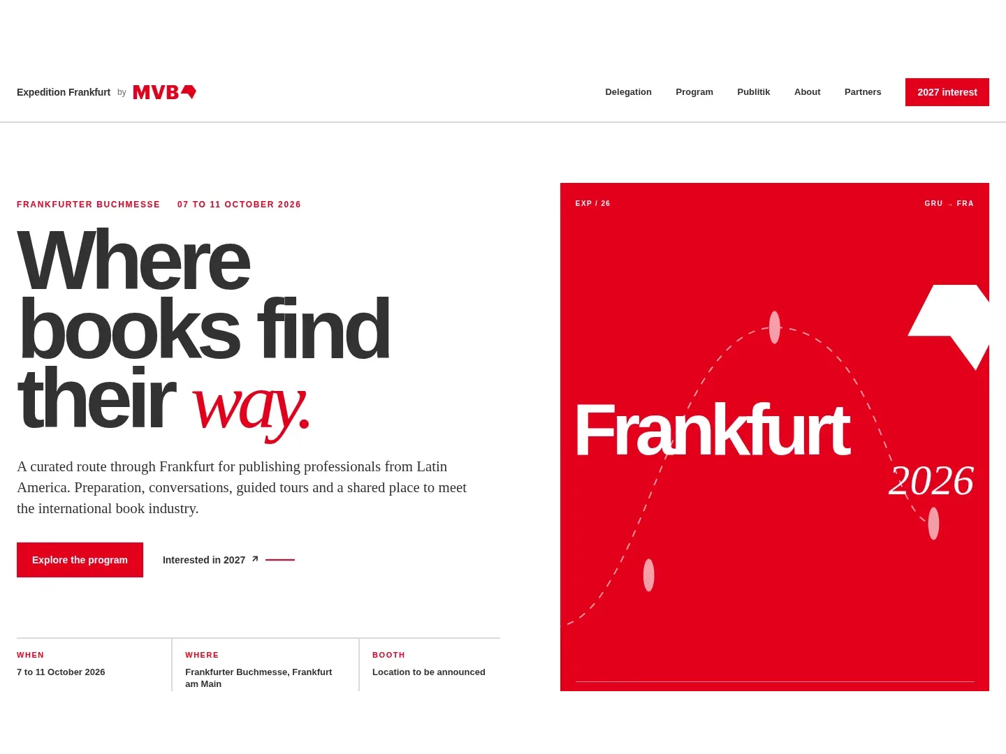 Expedition Frankfurt by MVB